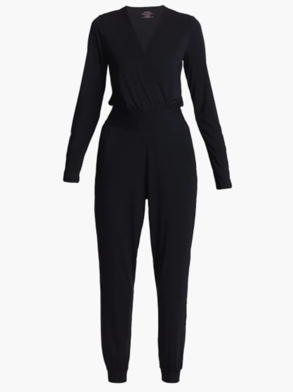 NWT Commando Butter Wrap Long Sleeve Lounge Jumpsuit Jogger Black L